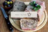 Meat terrine with royal champignons...