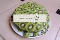 Obstkuchen schildkröte mit kiwi...