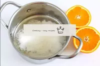 Pour sugar sand into a saucepan or saute pan. It c...