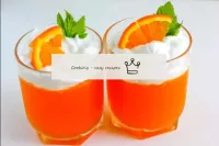 Garnish the bright and fragrant dessert with whipp...