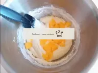 Put down the pieces and oranges and stir gently ag...