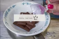 Adicionamos um pouco de leite ao chocolate...