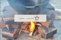 Divulga el fuego lo suficientemente fuerte bajo el...