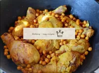 Then - chicken, chickpeas and rice again. ...