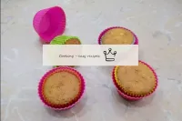 Cupcakes will turn golden. Remove the finished muf...