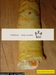 We roll the pancake into a roll and leave it in th...