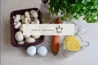¿Cómo hacer un bullgur con setas y cebollas en una...