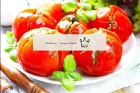 After three days, the tomato snack with garlic and...