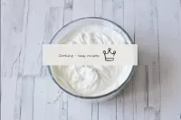 Beat the cold cream with a mixer into a stable foa...