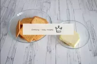 Kurabiye ile süzme peynir olmadan basit bir cheese...