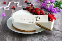 Pişirmeden jelatinli cheesecake...