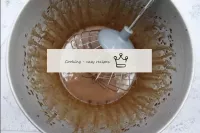 Transfer the melted gelatin and chocolate milk to ...