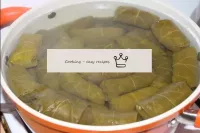 Fill the dolma with boiling water so that the wate...