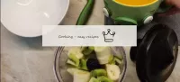 Cut bananas and kiwis and send them to a blender. ...
