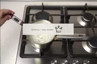 Cocine el jarabe a una temperatura de 110 ° C. ...
