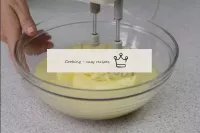 In portions, stir the oil into the custard base. D...