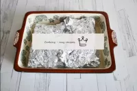 Cover the fish with foil edges. Bake for about 25 ...