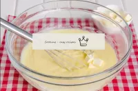 Stir the butter into the cooled cream. ...