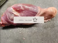 Para preparar este plato, elegí un jamón de ganso....