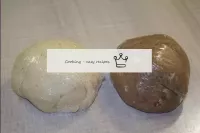 Wrap both types of dough in cling film, put in the...