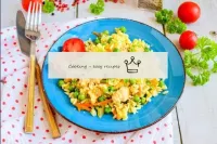 Thai fried rice with chicken egg and vegetables...