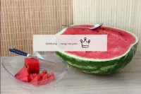 Alle Früchte und Wassermelone sehr gut waschen. Di...