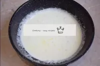 Then add the butter and cream. Stir everything tog...