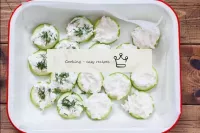 Lors de la préparation d'un tel plat de courgettes...