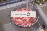 In order to make shrimp easier to clean, rinse the...