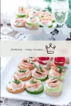 Put the ready-made canapés on a dish or stand, fro...