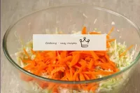 Wash the carrots, peel and cut into thin strips. A...