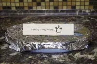 Cover the form with foil and send it to the oven a...