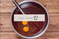 Add the eggs to the cooled mass (having previously...