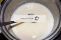 Después de eso, preparamos la crema. Para ello, me...