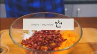 Add beans to the general dish, rinsing it with wat...