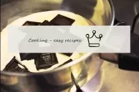 Pour 100 ml of cream into a saucepan and melt a ch...