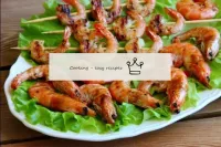 Grilled royal shrimp...