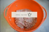 Knead the mince well and beat several times agains...
