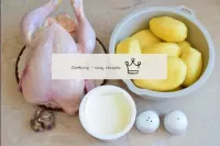 How to bake chicken with potatoes in sour cream in...