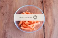 Peel and slice the carrots. ...