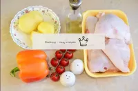 How to make chicken with tomatoes in the oven? Pre...