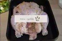 We rub the chicken with the resulting mixture from...