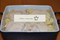 Mettre une poule marinée en haut. Verser tous les ...