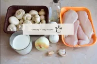 How to put out chicken breast with mushrooms in cr...