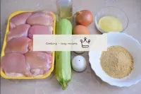 How to fry chicken cutlets with zucchini? Prepare ...