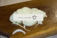 Onion cut into thin rings...