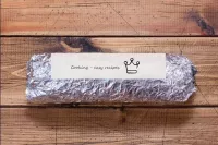 Wrap the roll in two layers of foil (juice can flo...