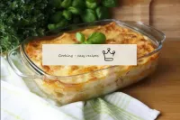 Mandate le lasagne al forno riscaldato a 190-200 g...