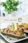 Stick toothpicks with cucumber sail into ready-mad...