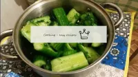 Low-salted cucumbers in a bag and in winter and su...